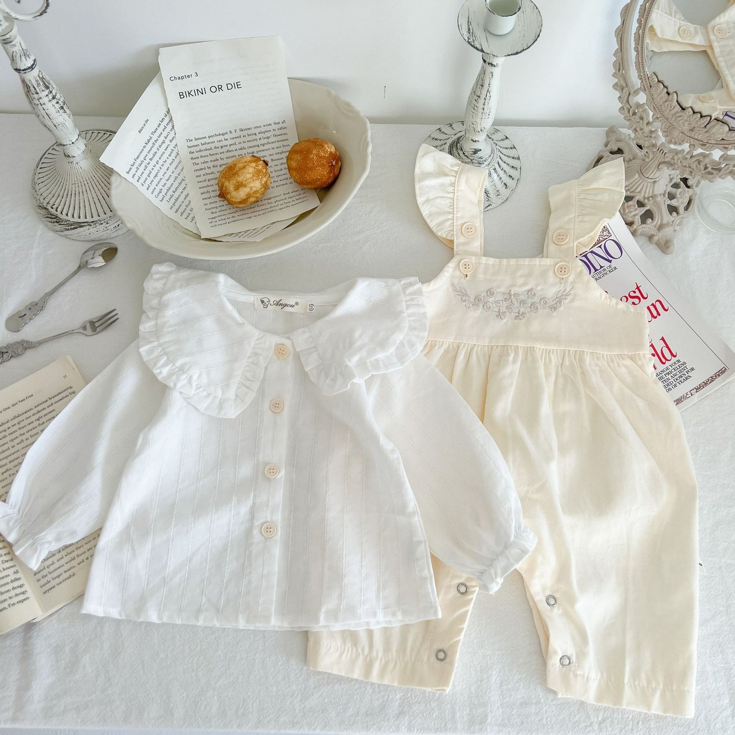 Golden Hour Suspender Romper