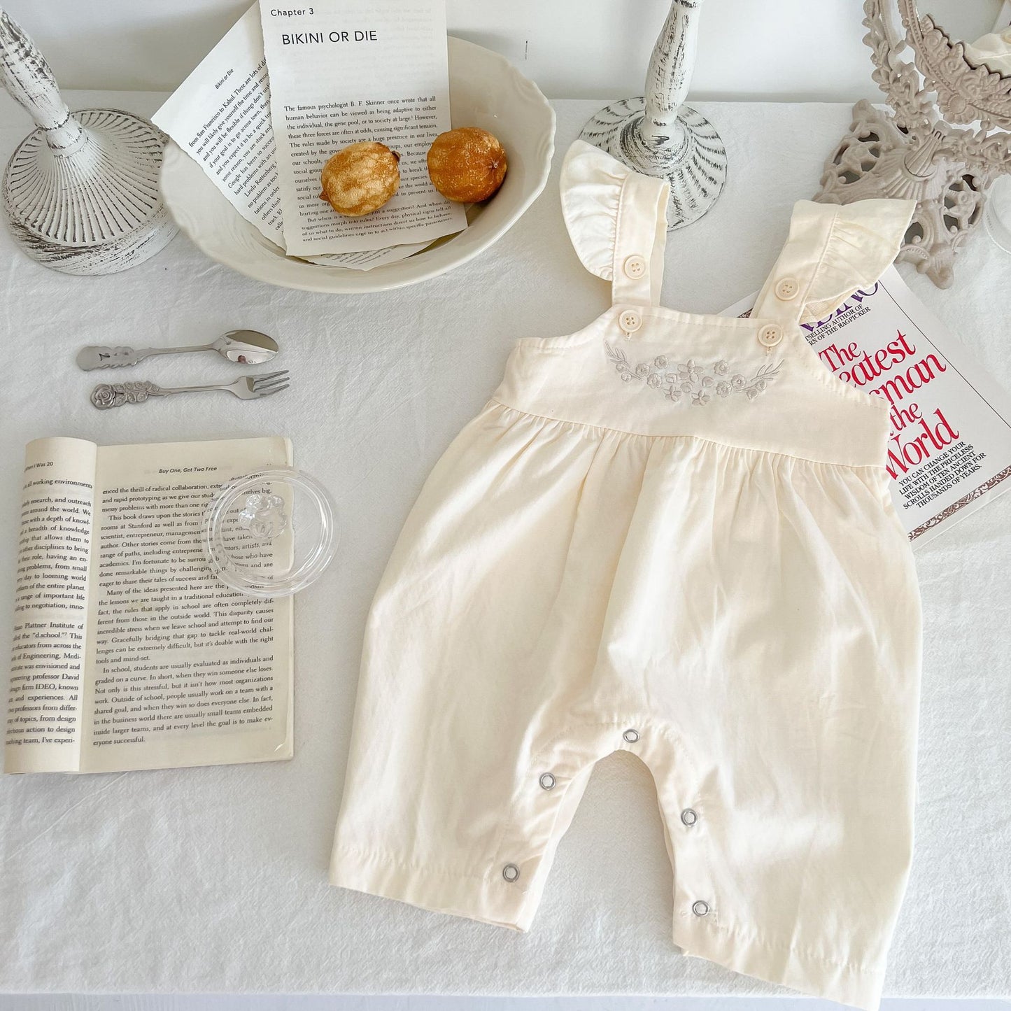 Golden Hour Suspender Romper