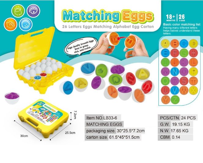 Rainbow Egg Sorting Set