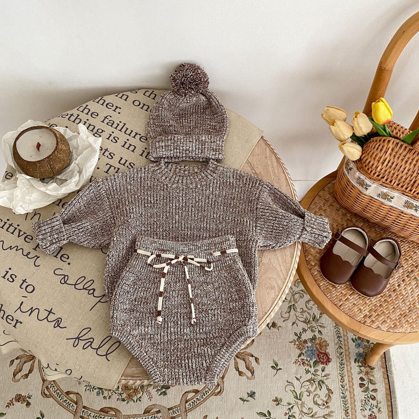 Winter Bloom Knit Trio