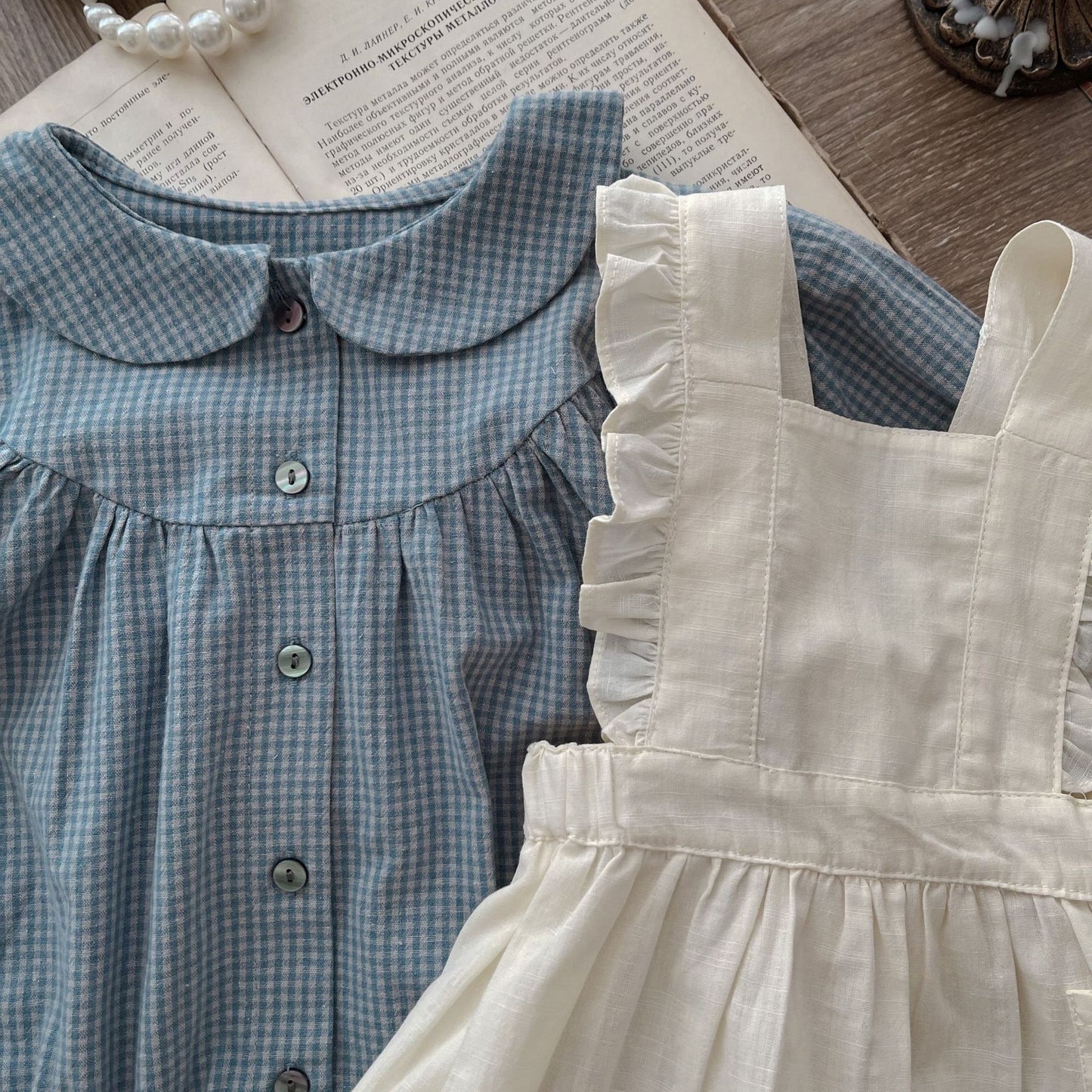 Picnic Plaid Layered Romper