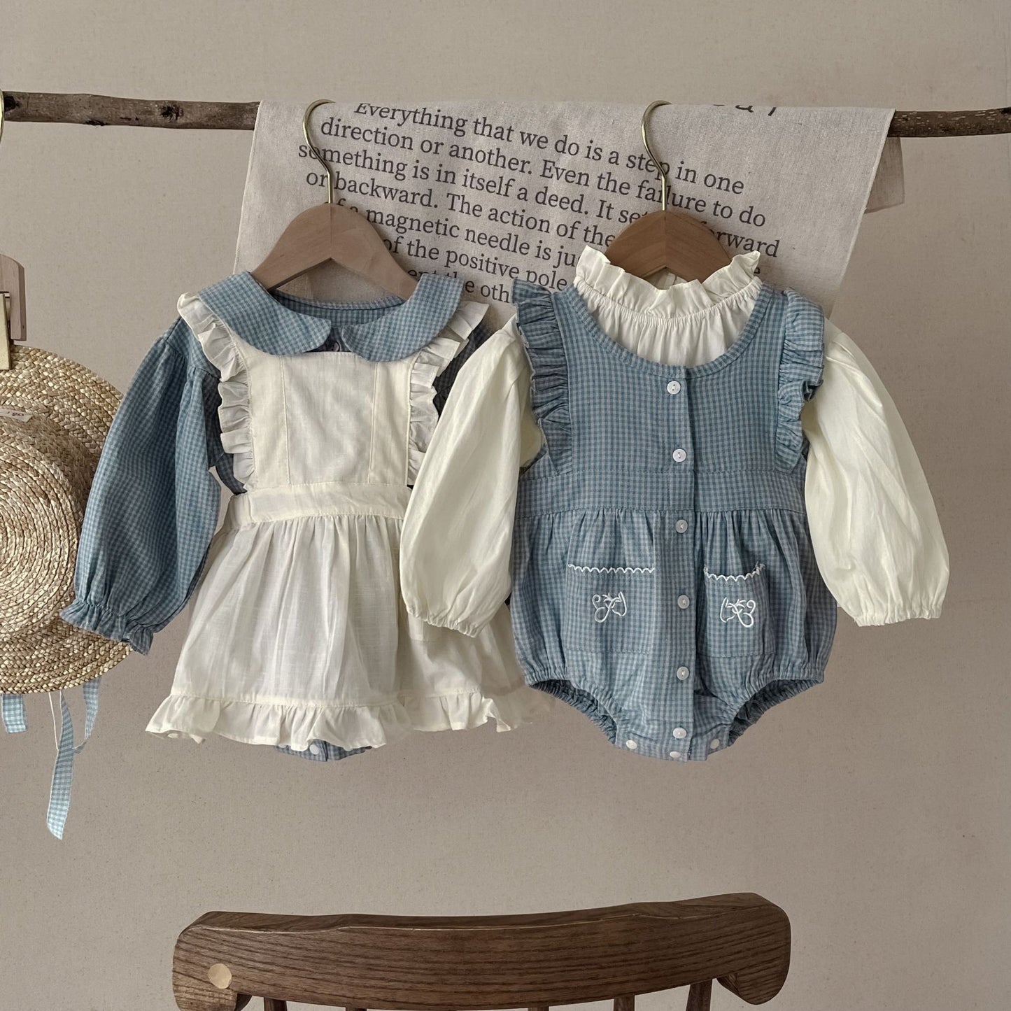 Picnic Plaid Layered Romper